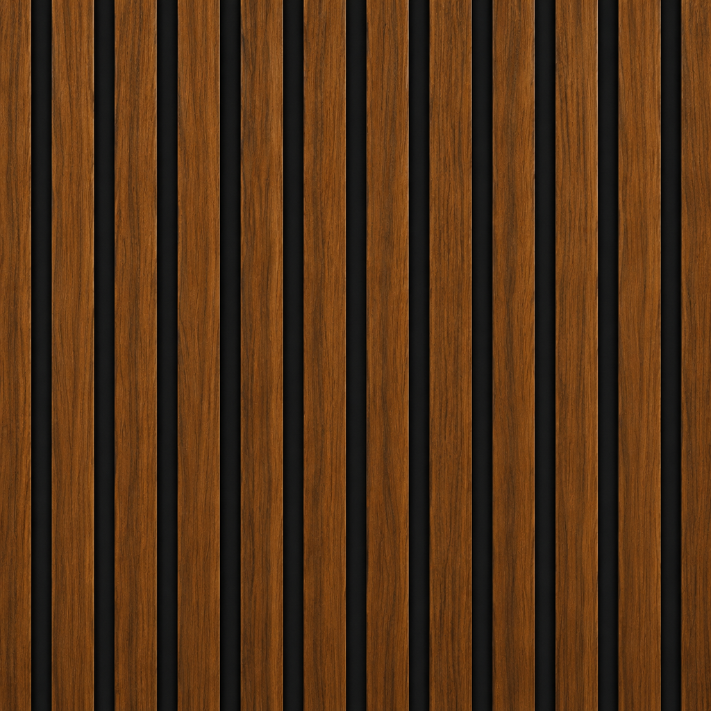SlatHaus Signature Walnut Acoustic Wall Panel 270 × 110 cm